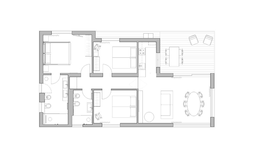 Bungalow Quadrilocale